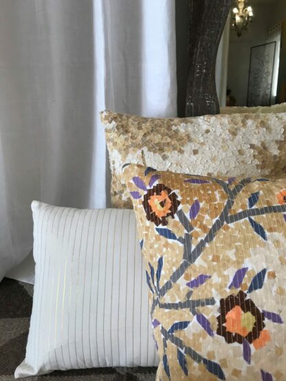 Gold Stripe Lumber Pillow - Image 4